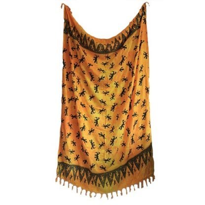 Bali Gecko Sarongs - Yellow X 1 - Image 2