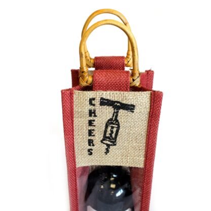 Cane Handle & PVC pannel - Burgundy - Corkscrew X 1 - Image 2