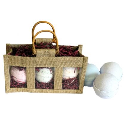 Three Jar Jute Gift Bag - Natural X 1 - Image 4