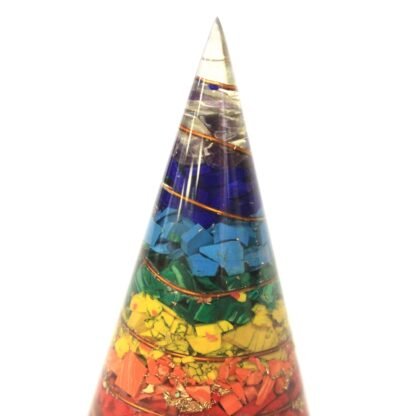 Orgonite Cone - 80mm - Multichip X 1 - Image 3