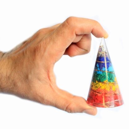 Orgonite Cone - 80mm - Multichip X 1 - Image 4