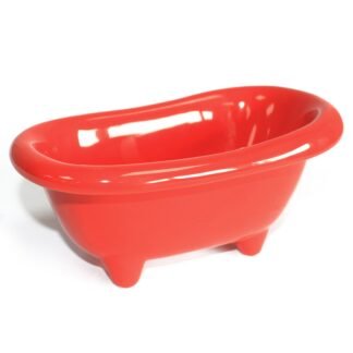 Ceramic Mini Bath - Poppy Red X 1