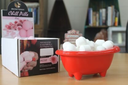 Ceramic Mini Bath - Poppy Red X 1 - Image 2