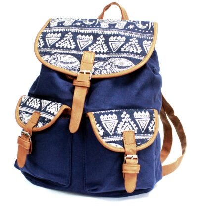 Traveller Backpacks - 2 Pocket Blue Elephant X 1