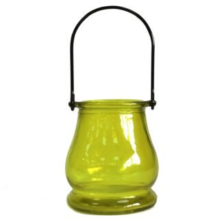 Recycled Candle Lantern - Moss X 1