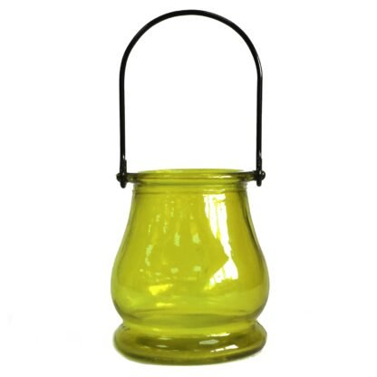 Recycled Candle Lantern - Moss X 1