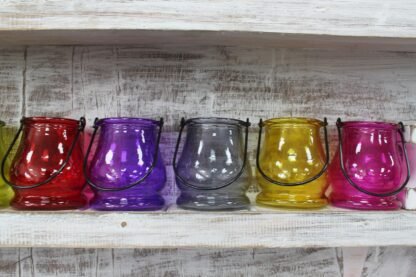 Recycled Candle Lantern - Yellow X 1 - Image 3