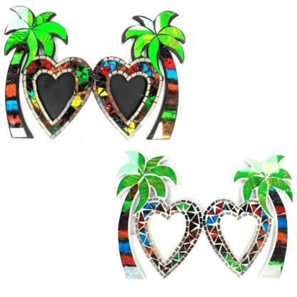 Large Mosaic Coconut Picture Frame - Double X 1