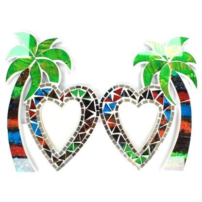 Large Mosaic Coconut Picture Frame - Double X 1 - Image 3