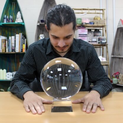 Crystal Ball on Stand 200mm X 1 - Image 2