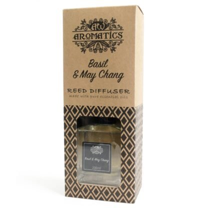 200ml Basil & Maychang Essential Oil Reed Diffuser X 1 - Image 3