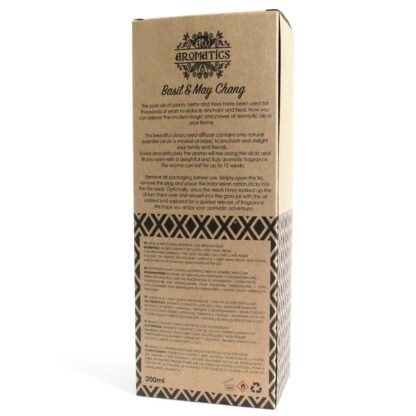 200ml Basil & Maychang Essential Oil Reed Diffuser X 1 - Image 4