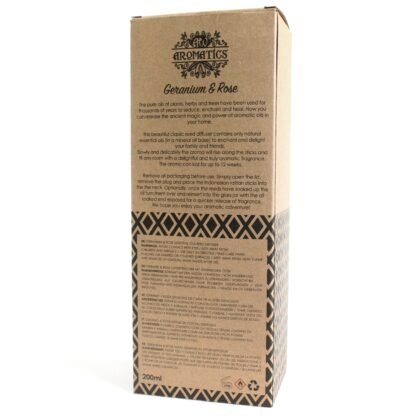 200ml Geranium & Rose Essential Oil Reed Diffuser X 1 - Image 4