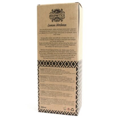 200ml Lemon Verbena Essential Oil Reed Diffuser X 1 - Image 4