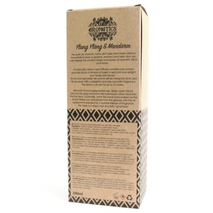 200ml Ylang Ylang & Mandarin Essential Oil Reed Diffuser X 1 - Image 4