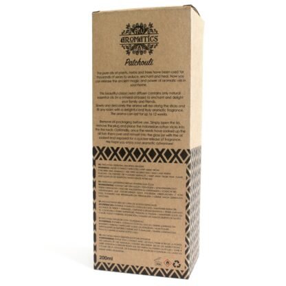 200ml Patchouli Essential Oil Reed Diffuser X 1 - Image 4