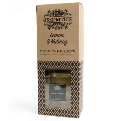 200ml Lemon & Nutmeg Essential Oil Reed Diffuser X 1 - Image 3