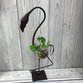 Hydroponic Home Decor - Tall Flamingo One Pot Stand X 1