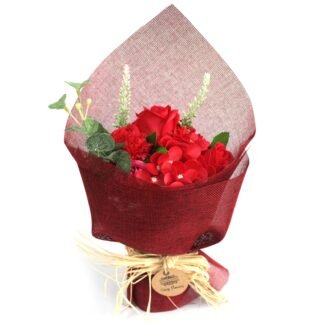 Standing Soap Flower Bouquet - Red X 1