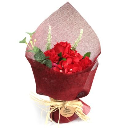Standing Soap Flower Bouquet - Red X 1