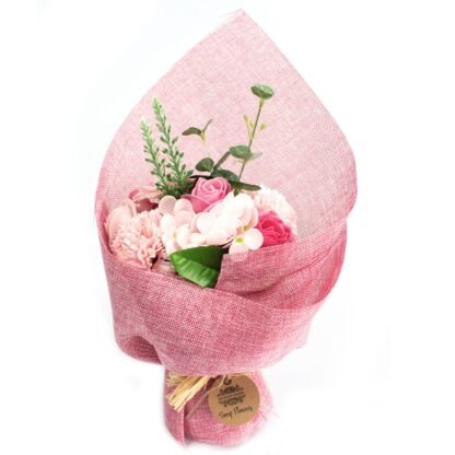 Standing Soap Flower Bouquet - Pink X 1