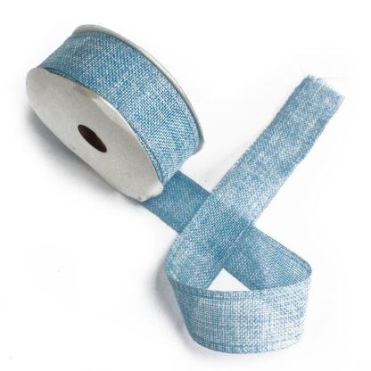 Natural Texture Ribbon 38mm x 20m - Baby Blue X 1