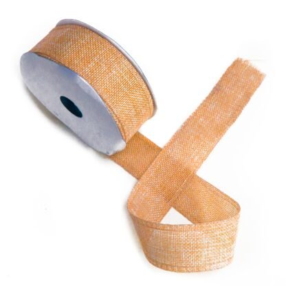 Natural Texture Ribbon 38mm x 20m - Vintage Orange X 1