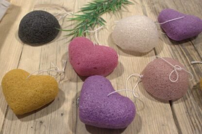 Konjac Heart Sponge - Peach X 1 - Image 2