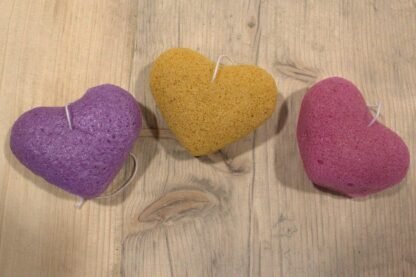 Konjac Heart Sponge - Peach X 1 - Image 4