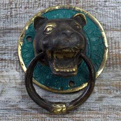 Brass Door Knocker - Tiger Head X 1 - Image 2