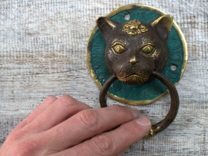 Brass Door Knocker - Tiger Head X 1 - Image 4