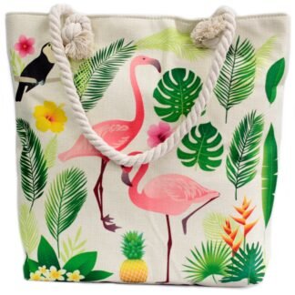 Rope Handle Bag - Flamingo & More X 1