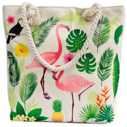 Rope Handle Bag - Flamingo & More X 1