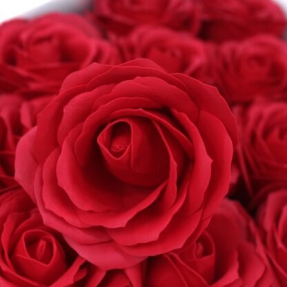 Craft Soap Flowers - Lrg Rose - Red X 10 - Image 3