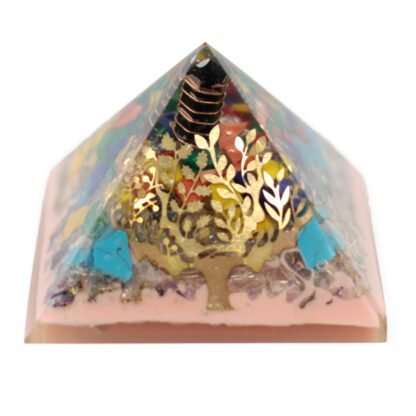 Lrg Organite Pyramid 70mm - Treeearth base) X 1