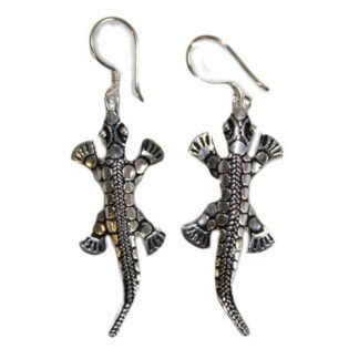 Silver Earrings - Lizards X 1