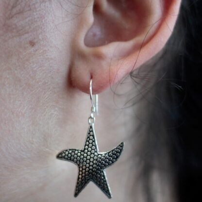 Silver Earrings - Star Fish X 1 - Image 4