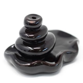 Back Flow Incense Burner - Large Pebbles into Pool X 1