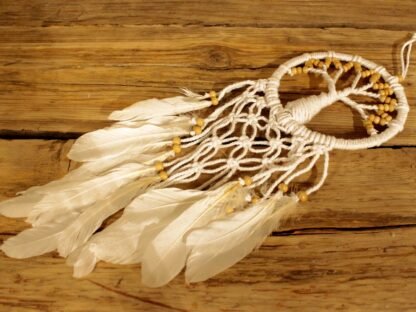Tree of Life Dreamcatcher - Pure & Natural 16cm X 1 - Image 3