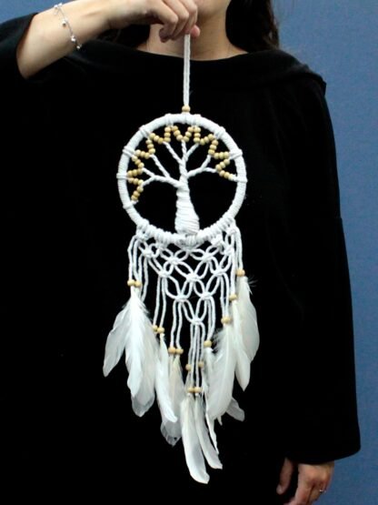 Tree of Life Dreamcatcher - Pure & Natural 16cm X 1 - Image 2