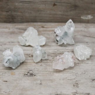 White Appophyllite Clusters 20-30mm X 1