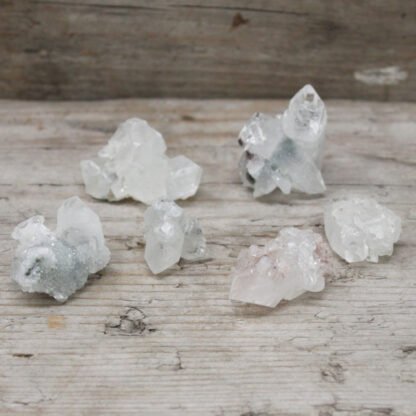 White Appophyllite Clusters 20-30mm X 1