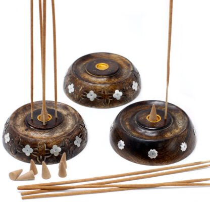 Cone & Stick Burner- Asst Design - Mango Wood X 1 - Image 2