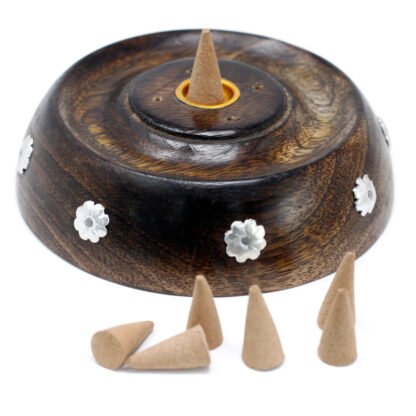Cone & Stick Burner- Asst Design - Mango Wood X 1 - Image 4