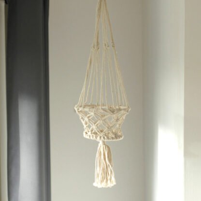 Macrame Pot Holder - Single Small Pot X 1