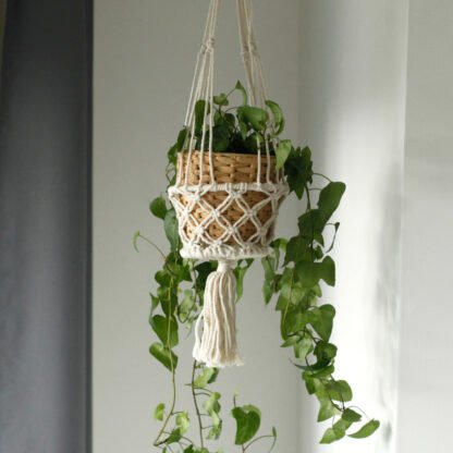 Macrame Pot Holder - Double Holder X 1