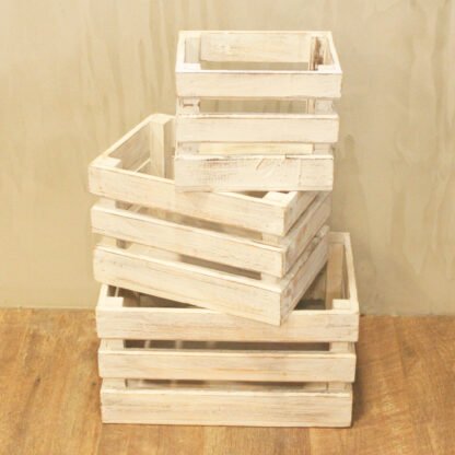 Fruit Box set of 3 - Whitewash X 1 - Image 2