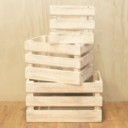 Fruit Box set of 3 - Whitewash X 1 - Image 3