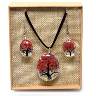 Pressed Flowers - Tree of Life set - Coral X 1