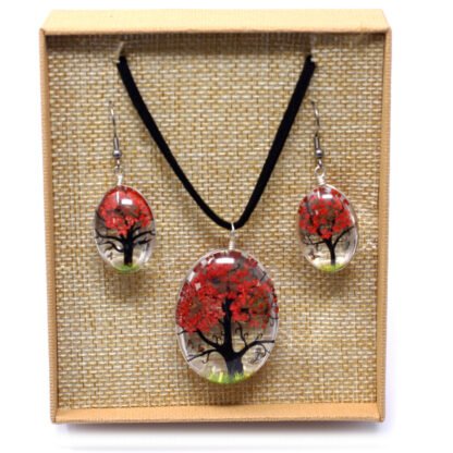 Pressed Flowers - Tree of Life set - Coral X 1